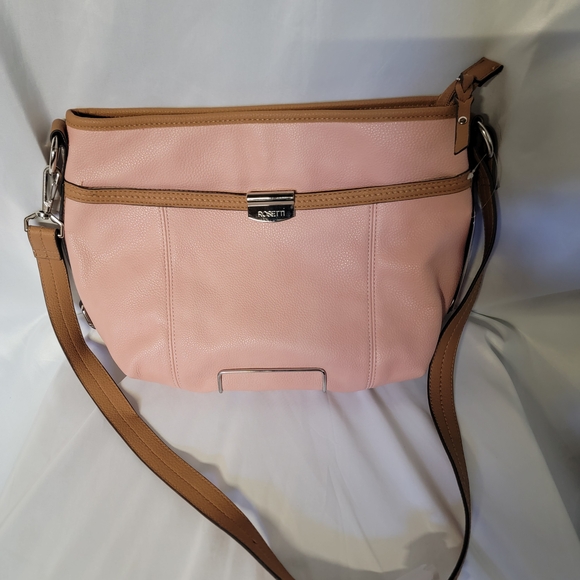 Rosetti Handbags - Rosetti Blush and Tan Crossbody Bag